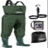 Foxelli Chest Waders  Waterproof 2-ply Nylon/PVC Camo Hunting Fishing Waders for Men and Women with Boots view 1