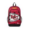 FOCO Kansas City Chiefs NFL Big Logo Bungee Backpack view 1