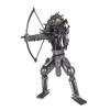 Old Modern Handicrafts Metal Predator Model with Bow & Arrow - Made from Premium Metal - 5.91 x 6.69 x 8.66 inches view 2