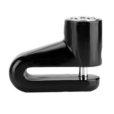 Heavy Duty Anti-Theft Motorcycle Alarm Disc Lock - Pin Brake Wheel Security Lock for Motorcycle Scooter (Black)