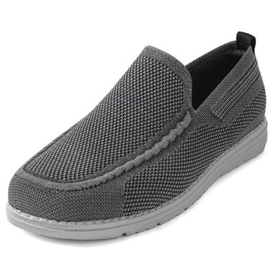 1TAZERO Men Wide Width Slip On Shoes Loafer with Arch Support Insoles,Men Casual Shoes for Plantar Fasciitis(Black 16)