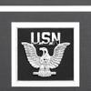 Northern Promotions US Navy Veteran Gift  11x14 Display for 8x10 Portrait or Award  Oak Frame with Dark Gray Mat with Silver Trim and Emblem  Perfect for RTC Graduation or Memorial Keepsake view 2