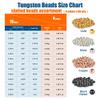 MUUNN 200pcs/lot Fly Tying Tungsten Beads,Slotted Tungsten Nymph Head Ball for Fly Tying Materials 2.0mm,Combination 4 Colors view 3