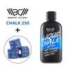 WARM BODY COLD MIND Liquid Chalk 250 ml + 3 Blue Tape Rolls Bundle for Weightlifting, Powerlifting, Strength Deadlift Training view 1
