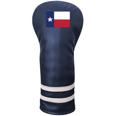 Team Golf Vintage Fairway Headcover - Texas Flag Printed, Fits All Fairway, Hybrid and Utility Clubs