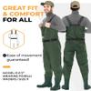 Foxelli Chest Waders  Waterproof 2-ply Nylon/PVC Camo Hunting Fishing Waders for Men and Women with Boots view 2