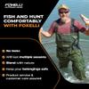 Foxelli Chest Waders  Waterproof 2-ply Nylon/PVC Camo Hunting Fishing Waders for Men and Women with Boots view 3