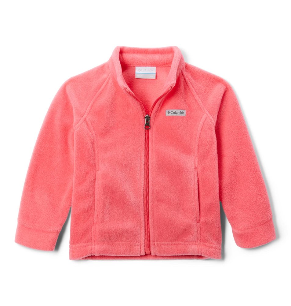 Columbia Youth Girls Benton Springs Fleece, Bright Geranium, Medium