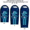 Adjustable Length Mummy Style Kids Sleeping Bag with Pillow Sleeve, 4 Season 32  59F, Lightweight and Backpacking Style, Ideal for Camping, Sleepover, Boys, Girls, Youth and Toddlers view 2