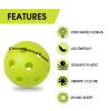 Avesfer 12 Pack Plastic Practice Baseballs with Mesh Bag [Anti-Crack] Soft Training Baseball Balls Hitting Batting Indoor Outdoor Lightweight Hollow for Team Drills Coaching 9 inch Green view 3