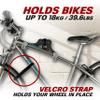 Ibera Bike Wall Mount - Secure Bike Storage up to 18kg with Adjustable Frame Holder & Soft Rubber Cradles - Garage Bike Rack for Road, MTB, Kids, Hybrid Bikes - Easy Installation & Space-Saving Design view 2