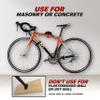 Ibera Bike Wall Mount - Secure Bike Storage up to 18kg with Adjustable Frame Holder & Soft Rubber Cradles - Garage Bike Rack for Road, MTB, Kids, Hybrid Bikes - Easy Installation & Space-Saving Design view 4
