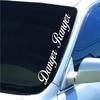 Dabbledown Danger Ranger Version White DD201 Lowrider Car Truck Window Windshield Lettering Decal Sticker Decals Stickers Drift Dub Lowered JDM Fresh Detailed Stance Fitment 4x4 (5 1/2" x 28") view 1
