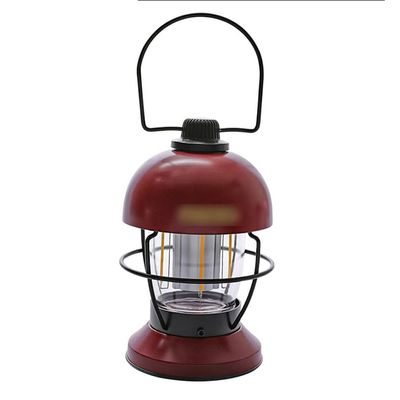 PPLL Electric Lanterns Camping Lights, Outdoor Camping Lights, Rechargeable Hanging Lights, Tent Portable Horse Lights Ambient Lighting with Charging Cable (Color : Red, Size : 160 * 98.5mm)