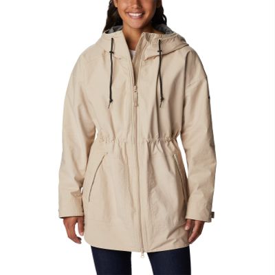 Columbia Women's Sage Lake Long Lined Jacket, Ancient Fossil, Large
