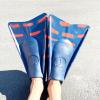Tribe T2 Swimfins for Youth Kids Women Adult Snorkeling Bodyboarding Surfing and Swimming (Blue / Tangerine, ML) view 4