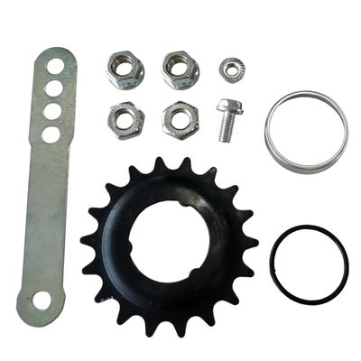 DONSP1986 Bicycle Coaster Brake Hub Sprocket Kit/Bike Brake Rear Hub,(Silver 18T Kit)