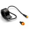 HUDAMZKY EBike 130X Thumb Throttle 24V 36V 48V 60V 72V Right/Left Hand SM/Waterproof Connector,E Bike Speed Control for Electric Bicycle Scooter Accessories (Waterproof Plug) view 1