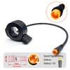 HUDAMZKY EBike 130X Thumb Throttle 24V 36V 48V 60V 72V Right/Left Hand SM/Waterproof Connector,E Bike Speed Control for Electric Bicycle Scooter Accessories (Waterproof Plug) view 2