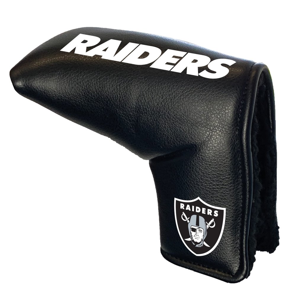 Team Golf NFL LAS Vegas Raiders Tour Blade Putter Cover - Printed Team Golf NFL Tour Blade Putter Cover, Fits Most Blade Putters, Scotty Cameron, Taylormade, Odyssey, Titleist, Ping, Callaway