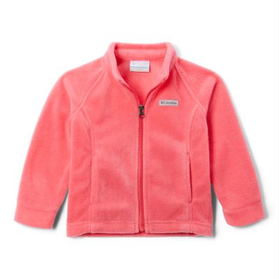 Columbia Youth Girls Benton Springs Fleece, Bright Geranium, Large