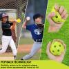 Avesfer 12 Pack Plastic Practice Baseballs 9 inch with Mesh Bag [Anti-Crack] Soft Training Baseball Balls Hitting Batting Indoor Outdoor Lightweight Hollow for Team Drills Coaching White view 4