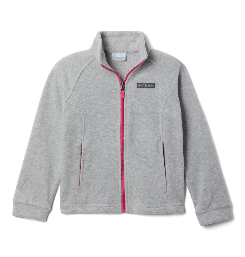 Columbia Youth Girls Benton Springs Fleece Jacket, Cirrus Grey, Small