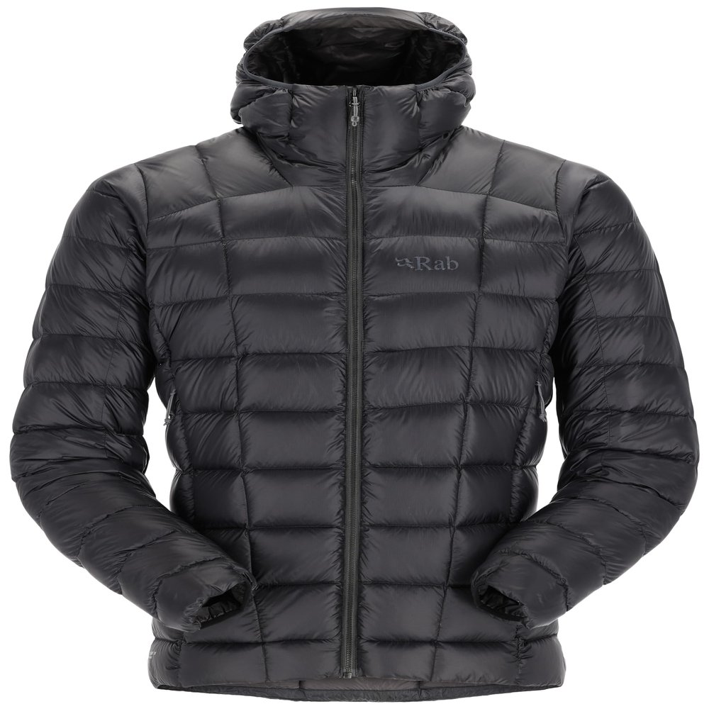 Rab Men's Mythic Alpine Jacket - Down Insulated Windproof Coat for Hiking, Climbing, & Mountaineering - Black - Large