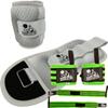 Ankle Wrist Weights 1lb Bundle with Super Heavy Duty Wrist Wraps - Green view 1