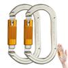 Carabiner Caribeener Clips Heavy Duty Large Alloy Steel D Ring Shape Locking Carabiner for Hammock,Keychain,Outdoor,Camping,Hiking,Dog Leash Harness view 1
