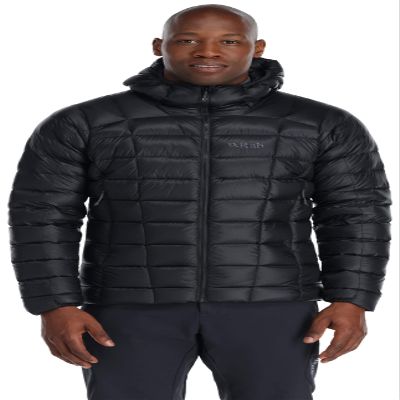 Rab Men's Mythic Alpine Jacket - Down Insulated Windproof Coat for Hiking, Climbing, & Mountaineering - Black - X-Large