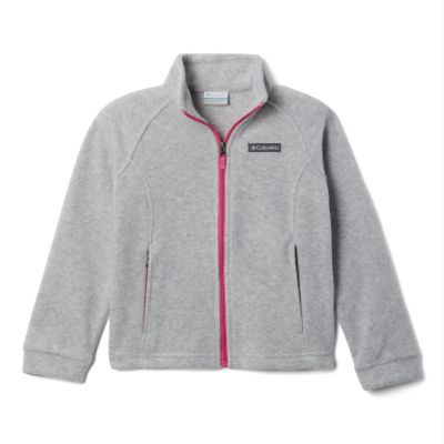 Columbia Youth Girls Benton Springs Fleece Jacket, Cirrus Grey, Large
