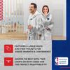 Northwest NBA Adult Plush Hooded Robe with Pockets - 100% Polyester Sherpa Blend - Machine Washable - Relaxation & Style (Golden State Warriors - Gray, One Size) view 3