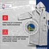 Northwest NBA Adult Plush Hooded Robe with Pockets - 100% Polyester Sherpa Blend - Machine Washable - Relaxation & Style (Golden State Warriors - Gray, One Size) view 4