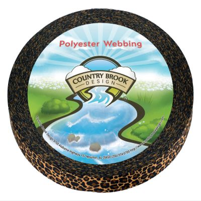 Country Brook Design - Leopard Print Photo Quality Polyester (1 Inch, 20 Yards)