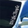 Dabbledown Large We The People Version White DD203 Lowrider Car Truck Window Windshield Lettering Decal Sticker Decals Stickers Drift Dub Lowered JDM Fresh Detailed Stance Fitment 4x4 (7" x 28") view 1