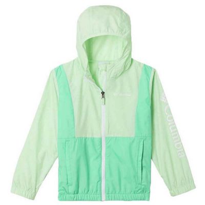 Columbia Youth Girls Lily Basin Jacket, Key West/Light Jade, XX-Small
