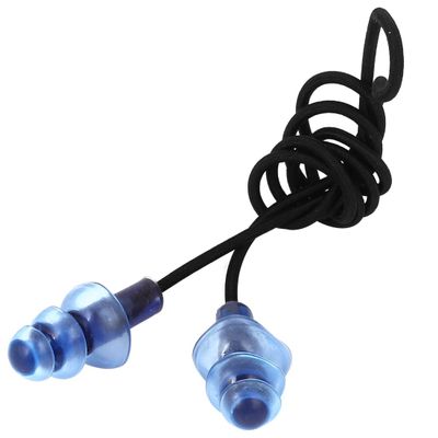 Ruilogod Flexible Rubber Clear Blue Soft Silicone Swimming Earplugs Black 19" (id: 523 3dd c9d 263 42f