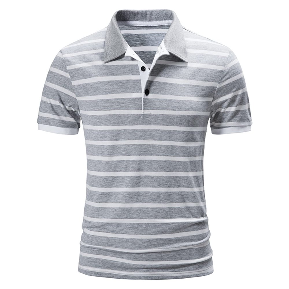 QWENTMTNTY Men's Polo Shirts with Pocket Short Sleeve Cotton Slim Fit T-Shirts Casual Quick Dry Patchwork Jersey Golf Tees K-White