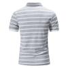 QWENTMTNTY Men's Polo Shirts with Pocket Short Sleeve Cotton Slim Fit T-Shirts Casual Quick Dry Patchwork Jersey Golf Tees K-White view 3
