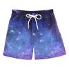 Aflyko Boys' Board Shorts Galaxy Blue Purple Swim Trunk Beach Swimwear 3T view 1