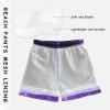 Aflyko Boys' Board Shorts Galaxy Blue Purple Swim Trunk Beach Swimwear 3T view 3