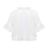 FEESHOW Little Girls Short Sleeve Knitted Bolero Cardigan Shrug Lace-up Straps Front Top Cover up Sweater White 3-6 Years view 2