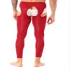 renvena Mens Oil Shiny Pantyhose Hollow Out High Stretch Gloss Pantyhose Hollow Out Tights Leggings Lingerie Red One Size view 3