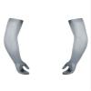QinCiao Mens Mesh See Through One Pair Long Ultra-thin Stretchy Gloves Sun UV Protection Grey One Size view 4