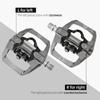MZYRH Pedal,MTB Mountain Bike Pedals Compatible with Dual Function Sealed Clipless Aluminum 9/16" Bicycle Flat Platform with Cleats for Road, MTB (TI) view 3