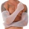 QinCiao Mens Mesh See Through One Pair Long Ultra-thin Stretchy Gloves Sun UV Protection White One Size view 3
