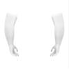QinCiao Mens Mesh See Through One Pair Long Ultra-thin Stretchy Gloves Sun UV Protection White One Size view 4
