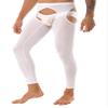 renvena Mens Oil Shiny Pantyhose Hollow Out High Stretch Gloss Pantyhose Hollow Out Tights Leggings Lingerie White One Size view 3