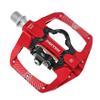 MZYRH Pedal,MTB Mountain Bike Pedals Compatible with Dual Function Sealed Clipless Aluminum 9/16" Bicycle Flat Platform with Cleats for Road, MTB (Red) view 1